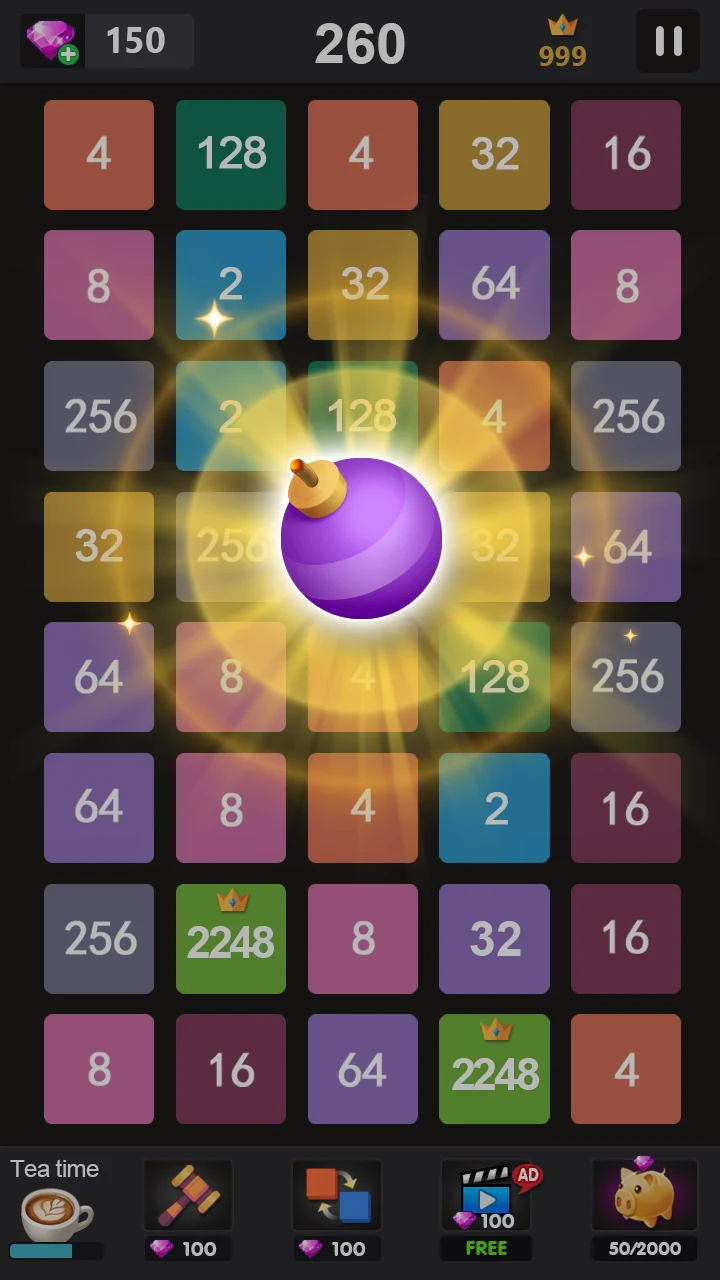 2248 - 2048 puzzle games screenshot